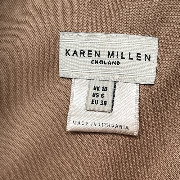 Karen Millen blush (6) fitted shirt-dress, midi-length, like new. - Picture 3 of 16